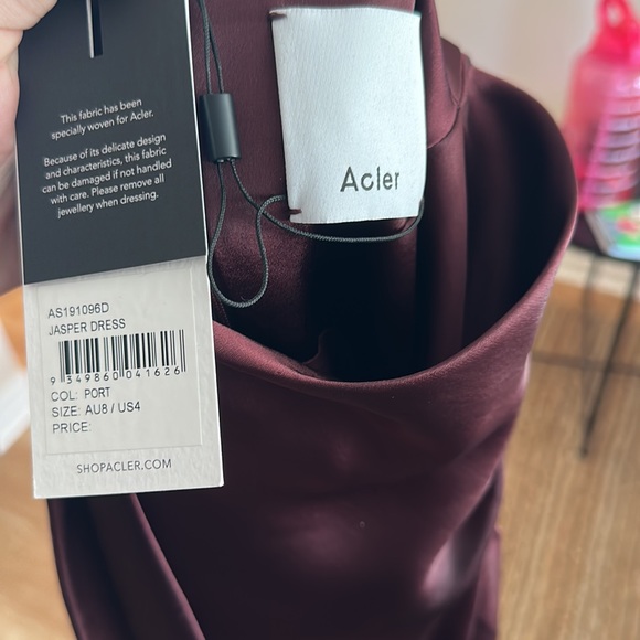 ACLER Sleeveless Drape Detail Mini Dress - Picture 3 of 6